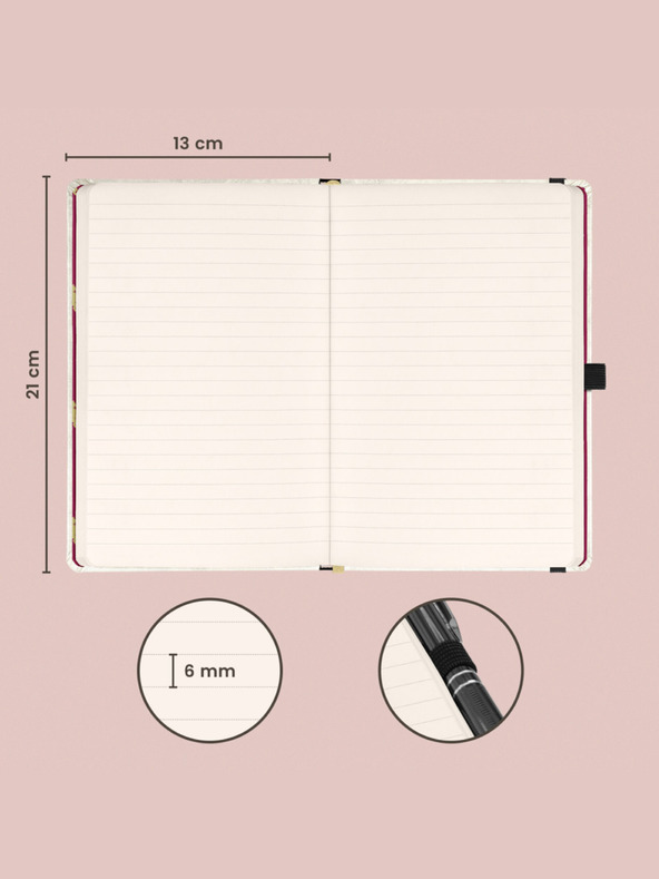 NOTIQUE NOTIQUE Бележки за Хари Потър, подплатени, 13 x 21 cm