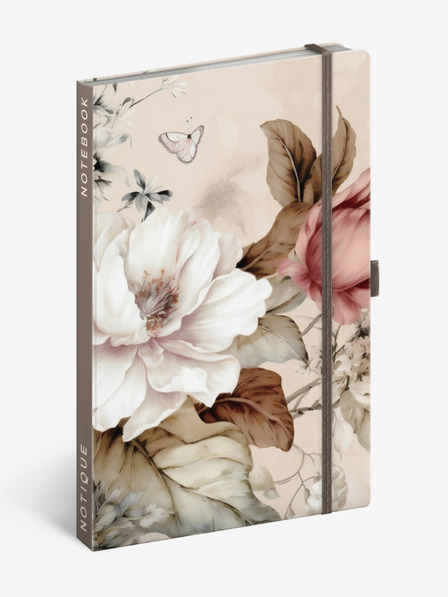 NOTIQUE NOTIQUE Бележки за прахообразни цветя, подплатени, 13 x 21 см