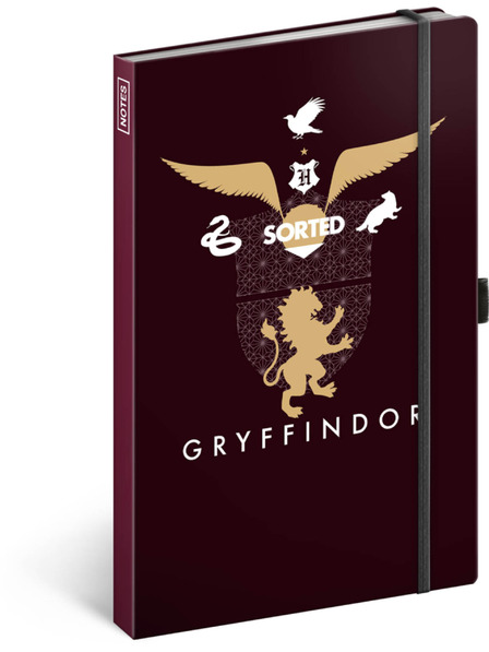 NOTIQUE NOTIQUE Бележки Хари Потър - Грифиндор, подплатени, 13 x 21 cm BAAGL