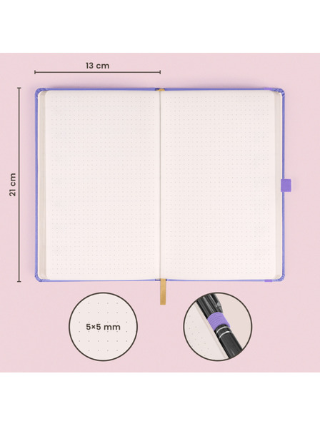 NOTIQUE NOTIQUE Бележки Lila, с точки, 13 x 21 cm