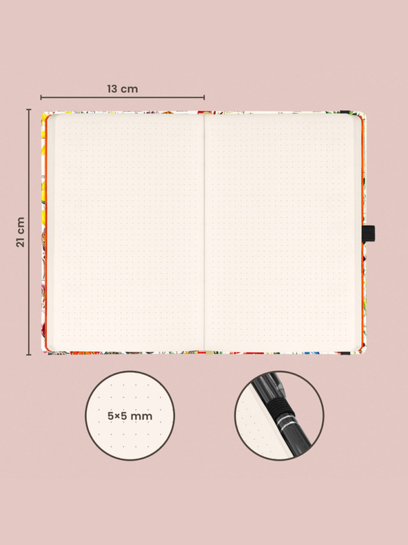 NOTIQUE NOTIQUE Бележки Хербарий на Kateřina Winterová, пунктир, 13 x 21 cm