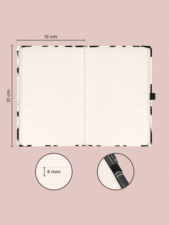 NOTIQUE NOTIQUE Бележки за абстракция, с подплата, 13 x 21 см