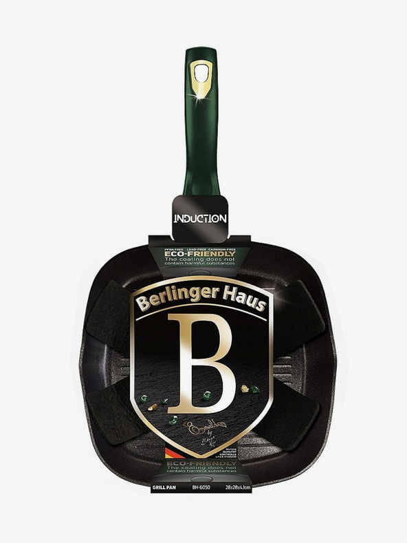 Berlingerhaus Грил тиган с титаниева повърхност 28 см Emerald Collection BERLINGERHAUS