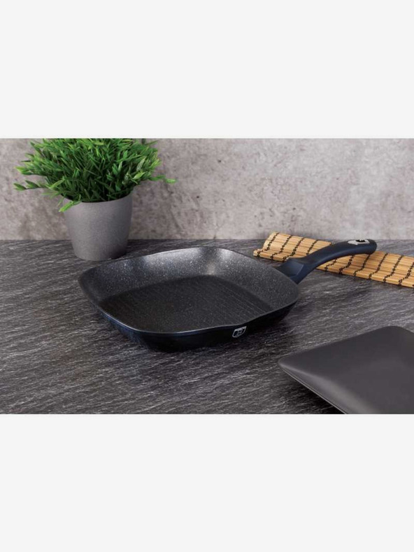 Berlingerhaus Тиган за скара с мраморна повърхност 28 cm BERLINGERHAUS Metallic Line Aquamarine Edition