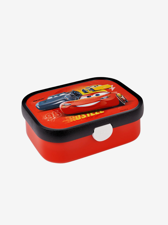 Mepal Червена шарена кутия за закуски за деца Mepal Campus Cars