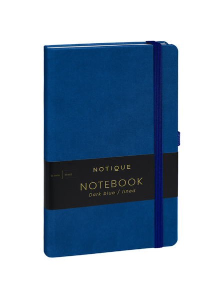 NOTIQUE NOTIQUE Бележки в тъмносиньо, подплатени, 13 x 21 cm