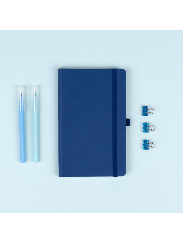 NOTIQUE NOTIQUE Бележки в тъмносиньо, подплатени, 13 x 21 cm