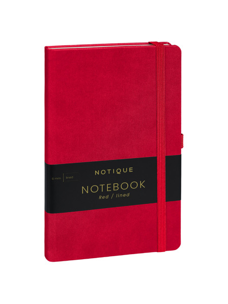 NOTIQUE NOTIQUE Бележки Червено, подшити, 13 x 21 cm