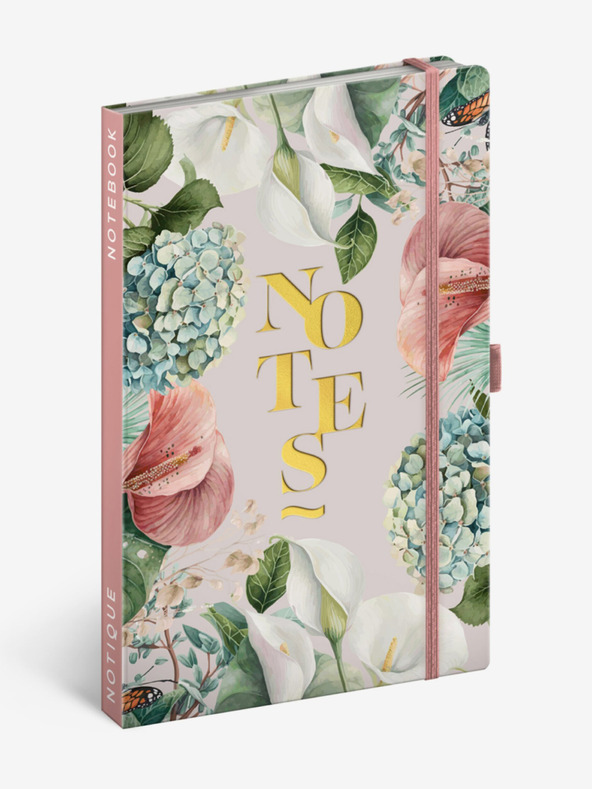 NOTIQUE NOTIQUE Бележки за лилия, подплатени, 13 x 21 cm