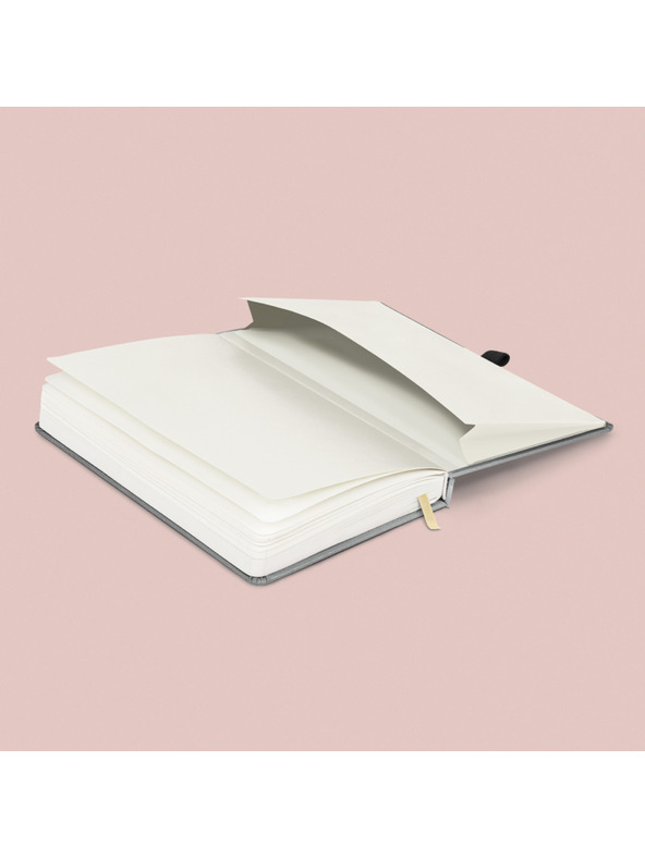 NOTIQUE NOTIQUE Бележки, балакрум, сребрист, с подплата, 15 x 21 cm