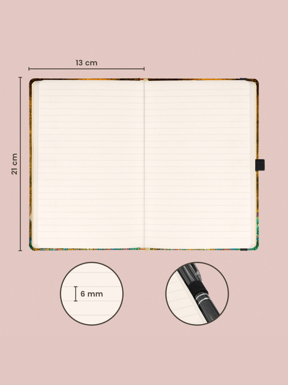 NOTIQUE NOTIQUE Бележки на Густав Климт, подшити, 13 x 21 cm