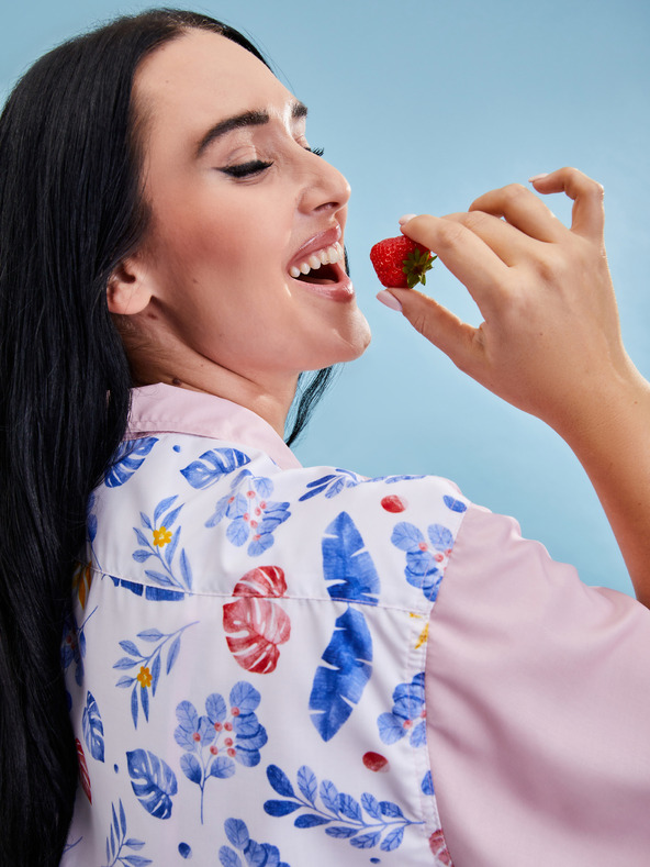 ZOOT.collab Розова дамска риза с цветен гръб от колекцията BESKY by ZOOT