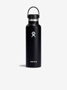 Hydro Flask Черна бутилка от неръждаема стомана Hydro Flask Standard Mouth Flex Cap (621 ml)