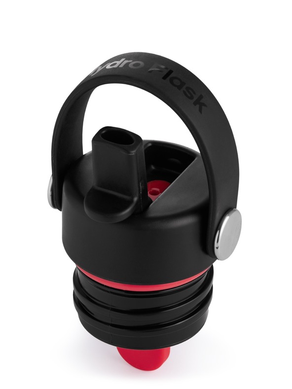 Hydro Flask Термобутилка от неръждаема стомана Hydro Flask със стандартна капачка със сламка 21 унции (621 ml), черна