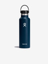 Hydro Flask Тъмносиня неръждаема термо бутилка Hydro Flask Standard Mouth Flex Cap (621 мл)