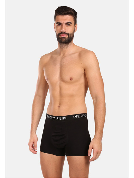 Pietro Filipi Комплект от две - мъжки боксерки Pietro Filipi с държач за топки в черно