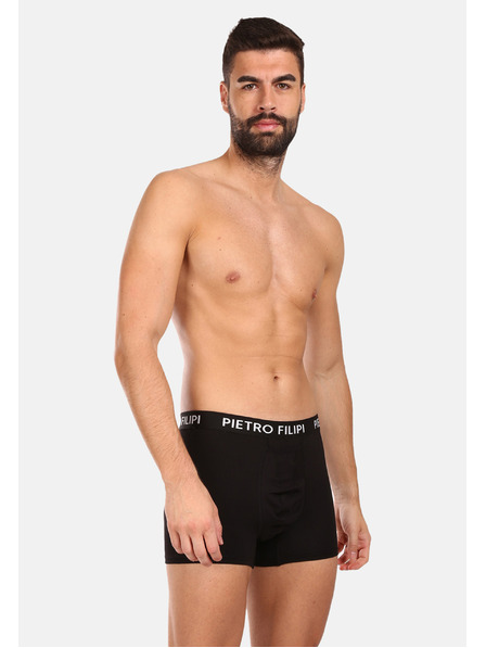 Pietro Filipi Комплект от две - мъжки боксерки Pietro Filipi с държач за топки в черно