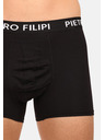 Pietro Filipi Комплект от две - мъжки боксерки Pietro Filipi с държач за топки в черно