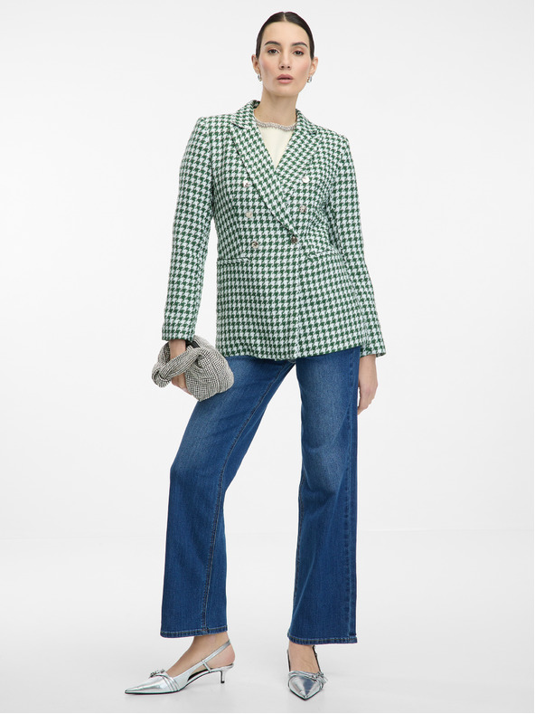 Orsay Зелено дамско яке с шарка ORSAY