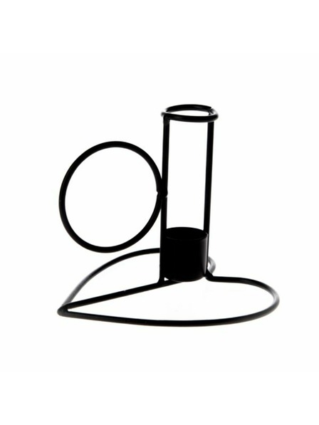 Casa de Engel Метален свещник - сърце, черен, 0/96