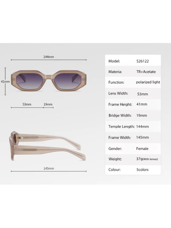 VEYREY Veyrey високо клас поляризирани слънчеви очила с овална форма Sunodagh