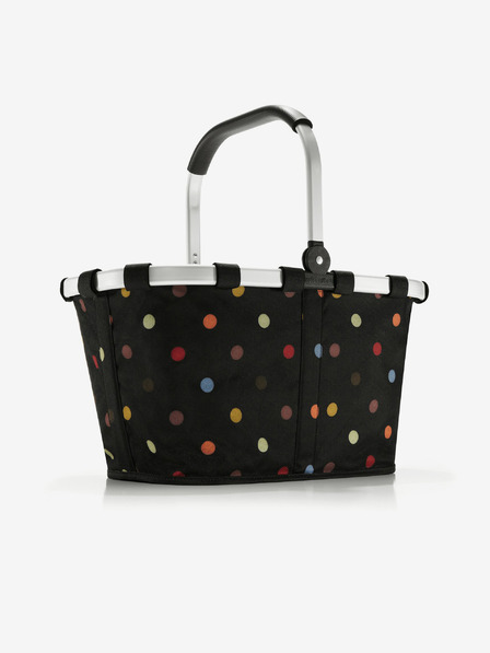 Reisenthel Черна точкова пазарска кошница Reisenthel Carrybag