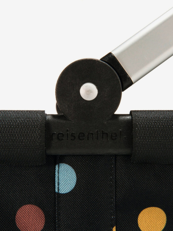 Reisenthel Черна точкова пазарска кошница Reisenthel Carrybag