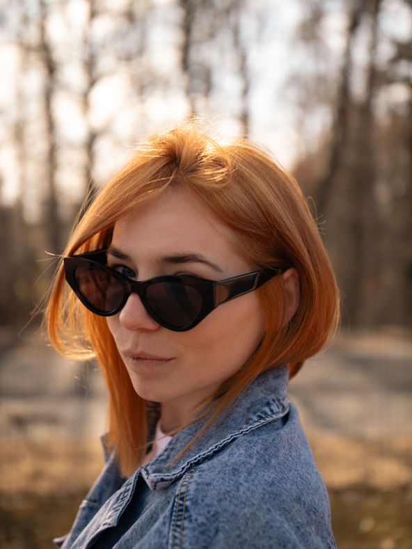 VEYREY VeyRey ацетатни поляризирани слънчеви очила cat-eye Zurgug