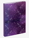 BAAGL  Лилави корици за училищни тетрадки А4 Еднорог Вселена Baagl