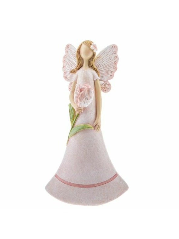 Casa de Engel Полирезинова фея с цвете, 6/72