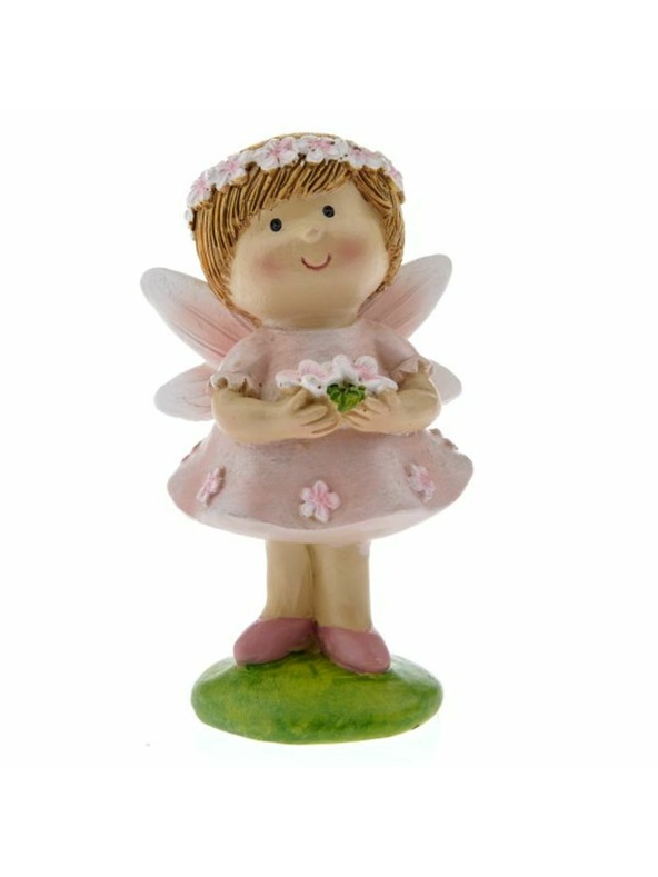 Casa de Engel Полирезинова фея в розова рокля, 12/144