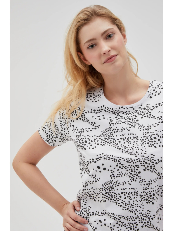 Moodo Дамска блуза L-TS-4631 БЯЛА Moodo