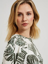 Moodo Зелена блуза с тропически принт Moodo