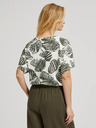 Moodo Зелена блуза с тропически принт Moodo