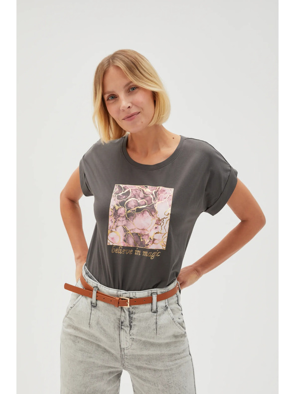 Moodo Дамска блуза L-TS-4630 GREY Moodo