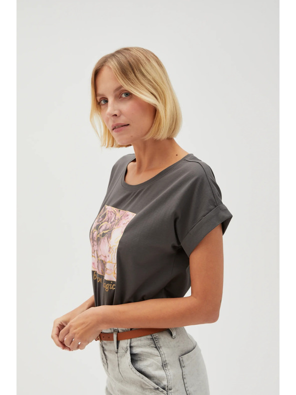 Moodo Дамска блуза L-TS-4630 GREY Moodo