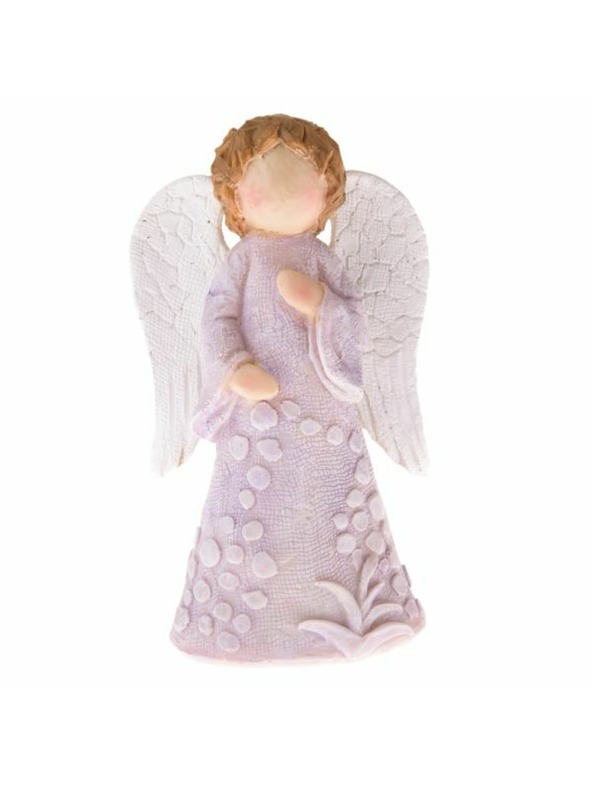 Casa de Engel Полирезинов ангел с ръка на гърдите, 8/72