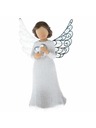 Casa de Engel Полирезинов ангел с метални крила, със сърце, 9/108