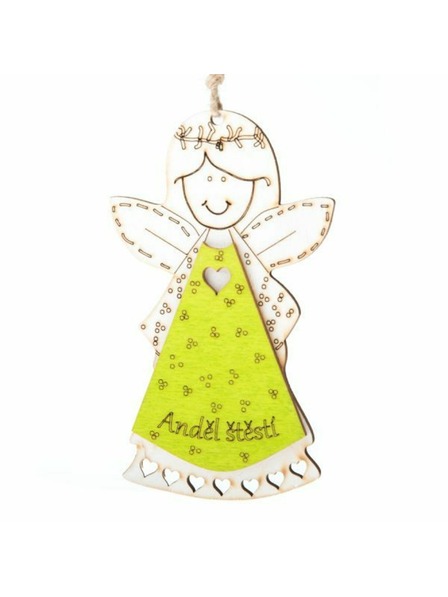 Casa de Engel Дървен висящ ангел с надпис (CZ), 0/200