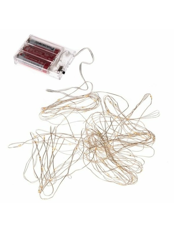 Casa de Engel LED светещ гирлянд 100 LED, топло бяло, 0/100