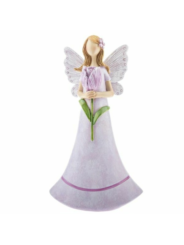Casa de Engel Полирезинова фея с цвете, 2/16