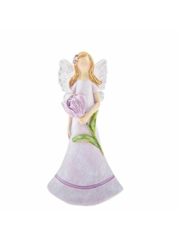 Casa de Engel Полирезинова фея с цвете, 12/144