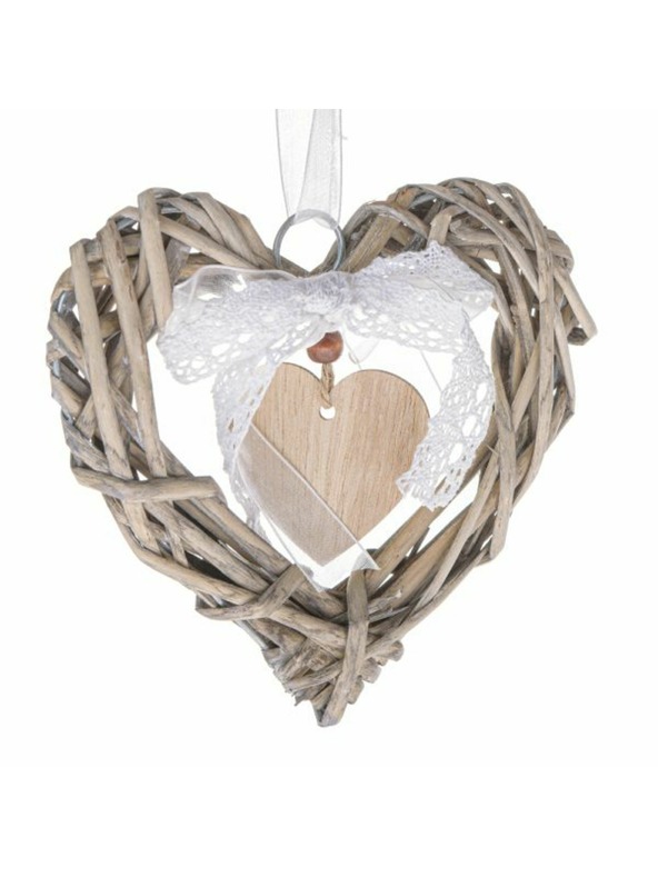Casa de Engel Окачено сърце от върбови пръчки, 0/48
