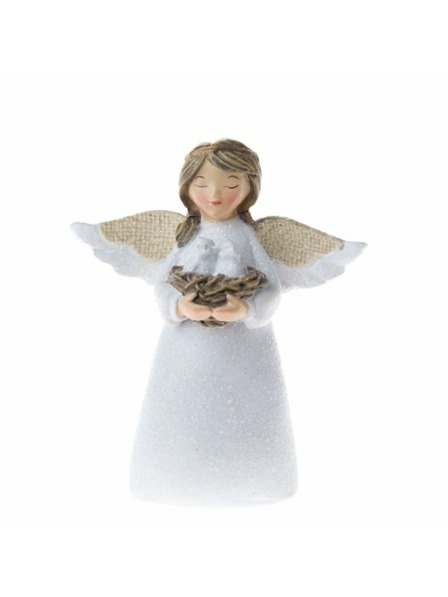 Casa de Engel Полирезинов ангел с птиченца, 4/96