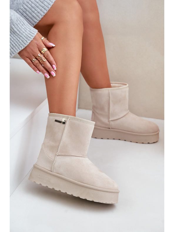 BIG STAR SHOES Дамски обувки с висока платформа Snows Big Star Light Beige