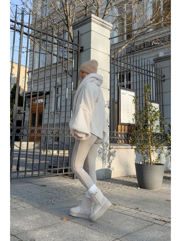 BIG STAR SHOES Дамски обувки с висока платформа Snows Big Star Light Beige