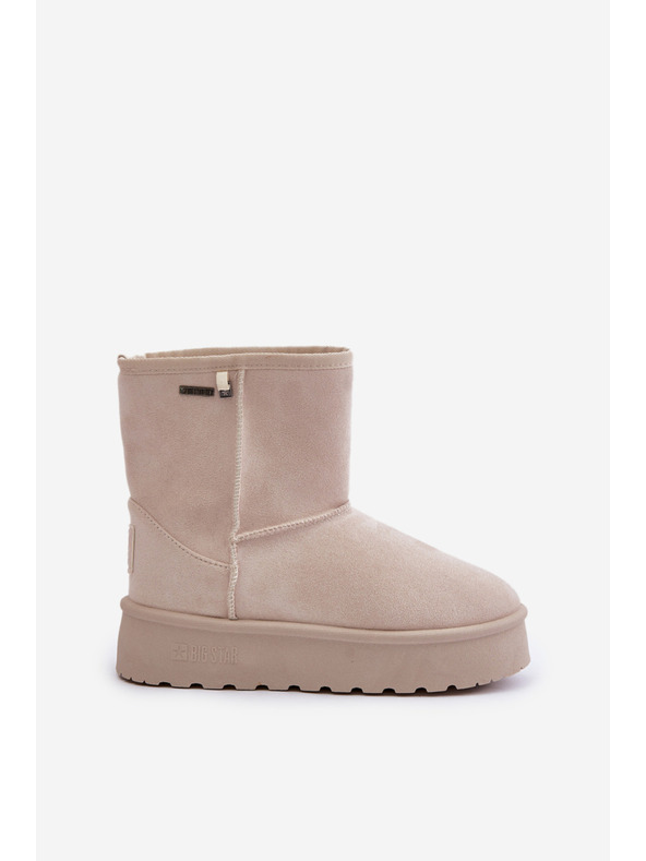 BIG STAR SHOES Дамски обувки с висока платформа Snows Big Star Light Beige