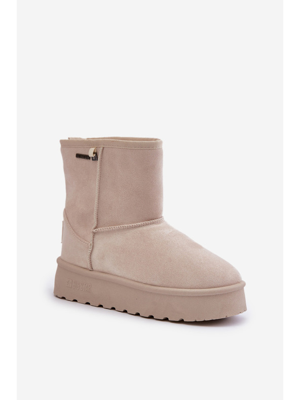 BIG STAR SHOES Дамски обувки с висока платформа Snows Big Star Light Beige