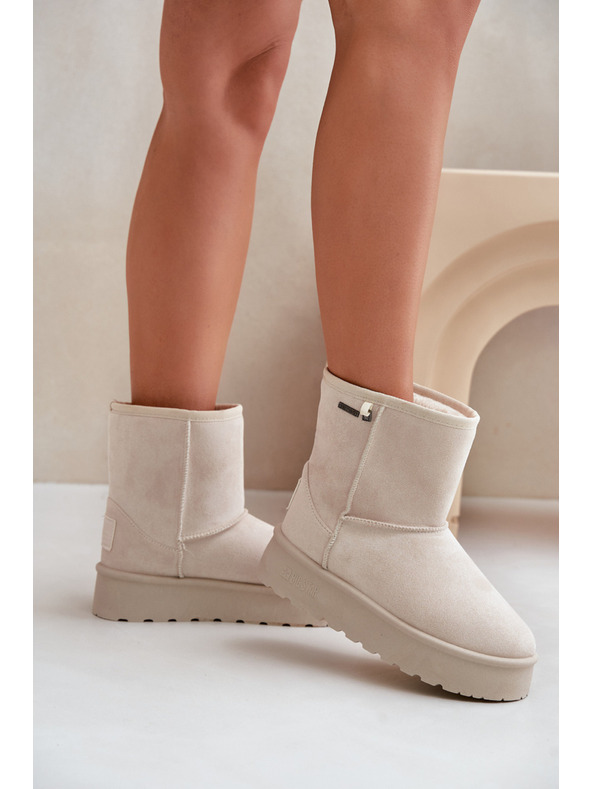 BIG STAR SHOES Дамски обувки с висока платформа Snows Big Star Light Beige