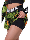 Nebbia Високоенергийни дамски двупластови къси панталони Nebbia 563 Jungle green